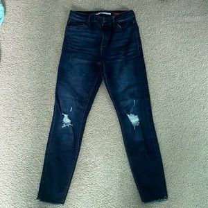 Dark blue skinny jeans